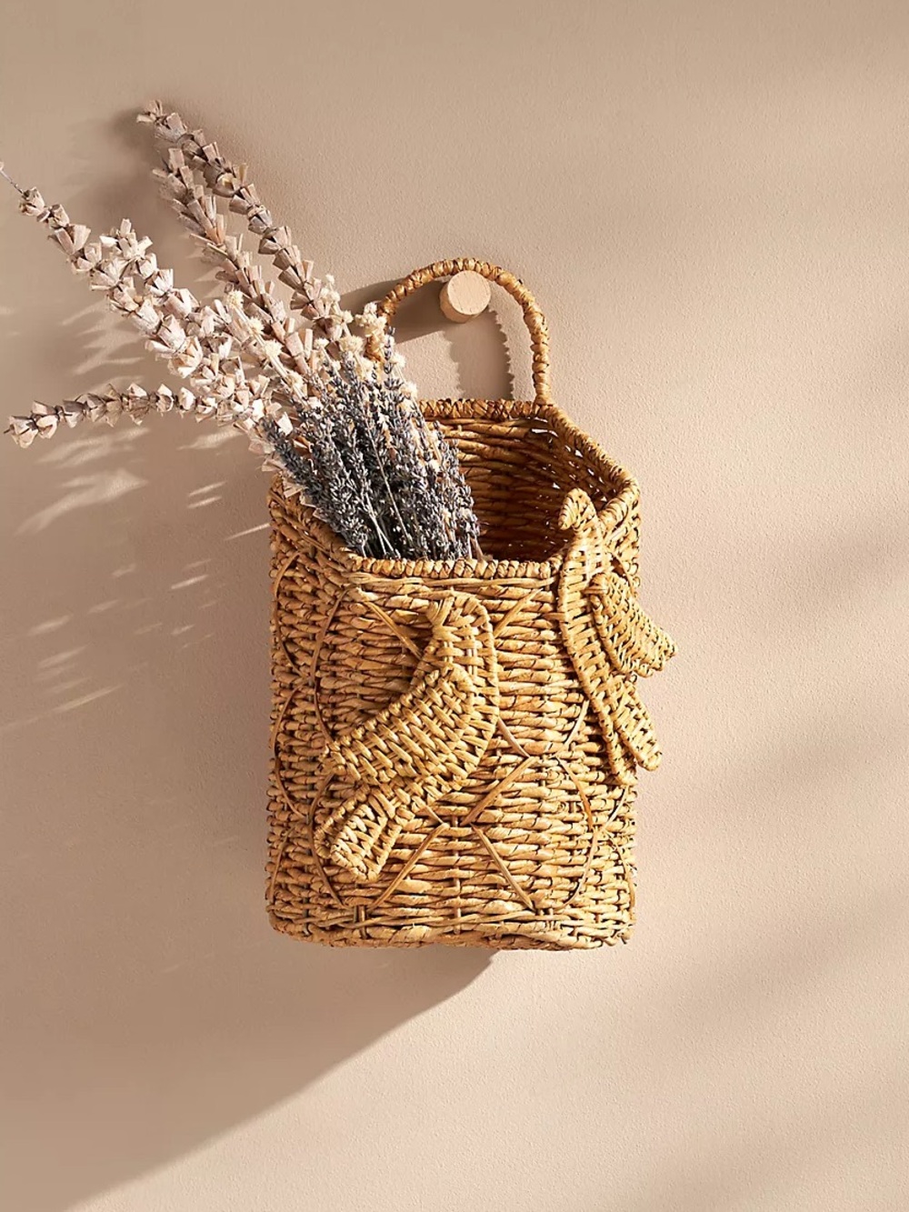 NWT Anthropologie Handcrafted Wicker Birdcage Hanging Basket